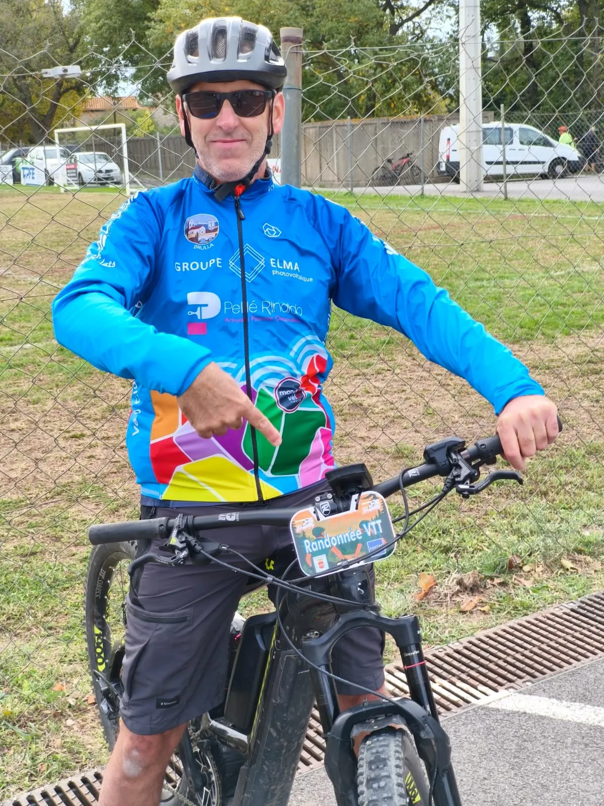 Christian prêt pour la Rando VTT Thuir
